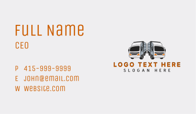 Trailer Truck Logistics Business Card Image Preview