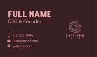 Pink Lady Hair Business Card Image Preview
