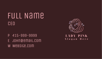 Pink Lady Hair Business Card Image Preview