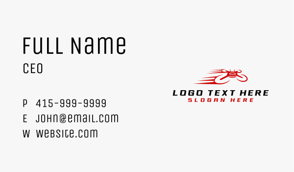 Drone Speed Tech Business Card Design Image Preview