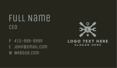 Lug Automotive Wrench Repair Business Card Image Preview