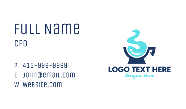 Water Cup Business Card Design Image Preview