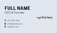 Brush Stroke Wordmark Business Card Image Preview