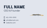 Brush Stroke Wordmark Business Card Image Preview