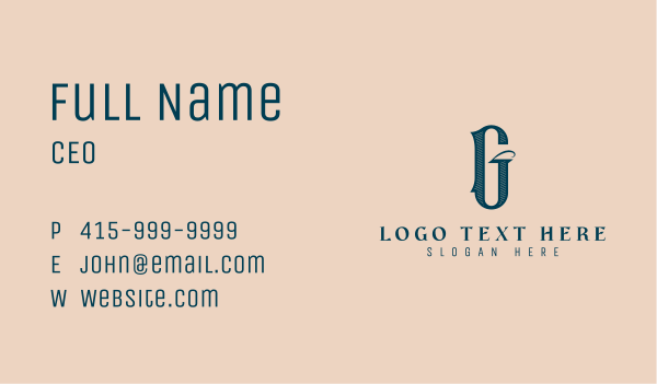 Serif Classic Hotel Business Card Design Image Preview