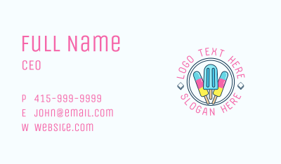 Popsicle Ice Cream Business Card Image Preview