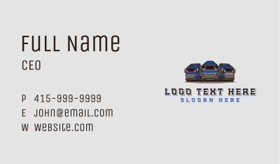 Fleet Truck Logistics  Business Card Image Preview