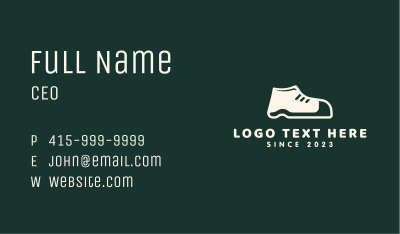 Simple White Shoe Business Card Image Preview