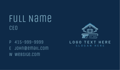 Clean Pressure Washing Business Card Image Preview