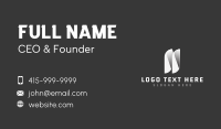 Tech Startup Letter N Business Card Design