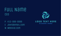 Cyclone Weather Forecast Business Card Image Preview