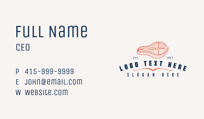 Salmon Fish Restaurant Business Card Image Preview