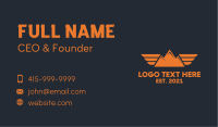 Mountain Flying Wings Business Card Design