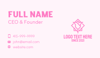 Pink Tulip Flower  Business Card Preview