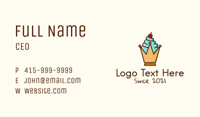 Ice Cream Crown Business Card Image Preview