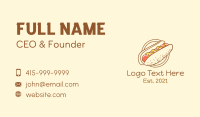 Mustard Hotdog Restaurant Business Card Design