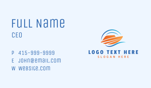 Sea Cargo Shipment Business Card Design Image Preview