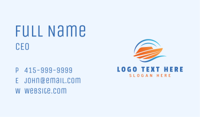 Sea Cargo Shipment Business Card Image Preview