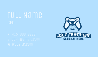 Bear Game Controller  Business Card Image Preview