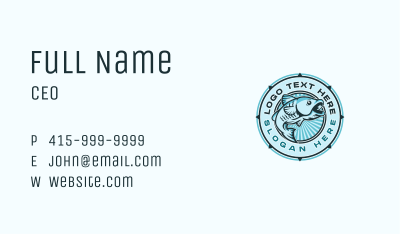 Fish Seafood Market Restaurant Business Card Image Preview