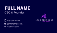 Futuristic Tech Waves Business Card Image Preview