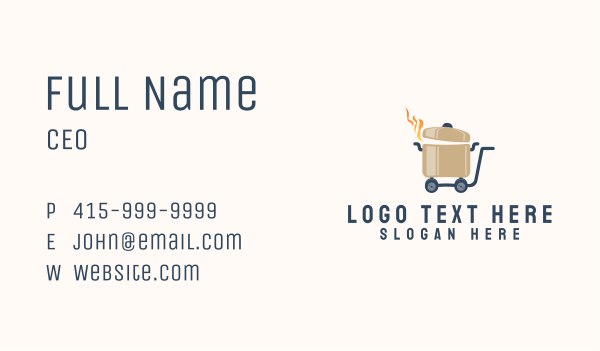 Hot Food Cart Business Card Design Image Preview