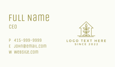 Gardener House Plant Business Card Image Preview