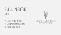 Ponytailed Beard Viking Business Card Image Preview