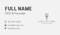 Ponytailed Beard Viking Business Card Image Preview