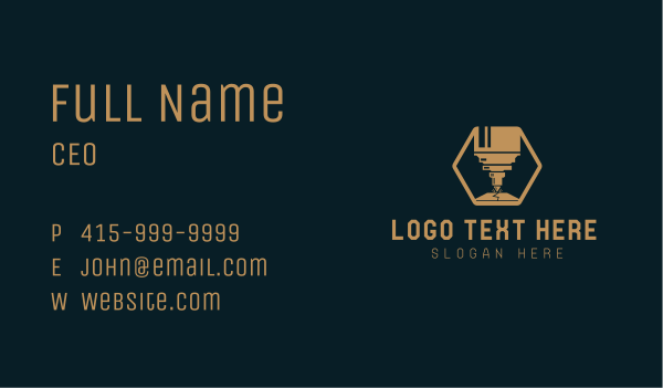 CNC Laser Ironwork Business Card Design Image Preview