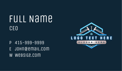 Hammer Construction Builder Business Card Image Preview