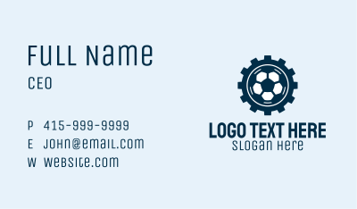 Soccer Ball Gear  Business Card Image Preview