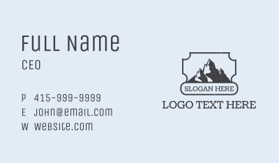 Mountain Peak Travel Lodge Business Card Image Preview