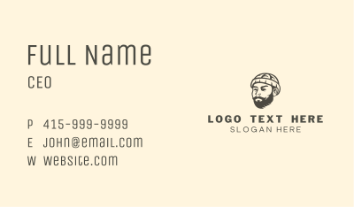 Beanie Beard Guy Business Card Image Preview