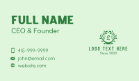 Plant Wreath Lettermark  Business Card Image Preview