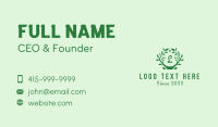 Plant Wreath Lettermark  Business Card Preview