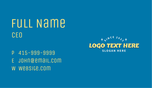 Casual Business Wordmark  Business Card Design Image Preview