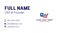 USA Lightning Map  Business Card Image Preview