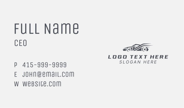 Fast Car Motorsport  Business Card Design Image Preview