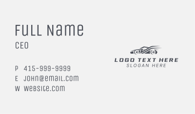 Fast Car Motorsport  Business Card Image Preview
