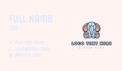 Elephant Plushie Toy  Business Card Image Preview