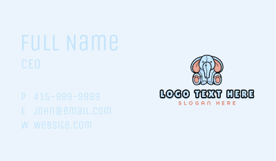 Elephant Plushie Toy  Business Card Image Preview