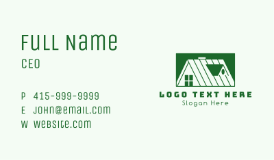 House Apartment Roof Business Card