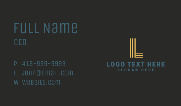 Line Transport Lettermark Business Card Design Image Preview