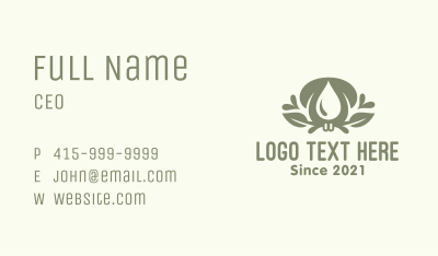 Wellness Essential Oil Business Card Image Preview