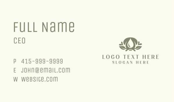 Wellness Essential Oil Business Card Design Image Preview