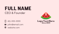 Watermelon Slice Fork  Business Card Design