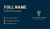 Organic Gold Tree Business Card Design