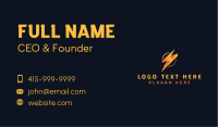 Lightning Power Electricity Business Card Design