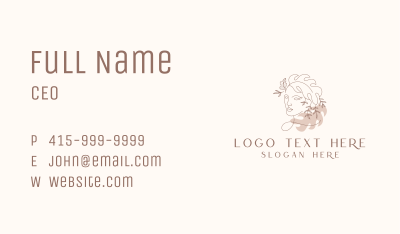 Organic Woman Cosmetics Business Card Image Preview